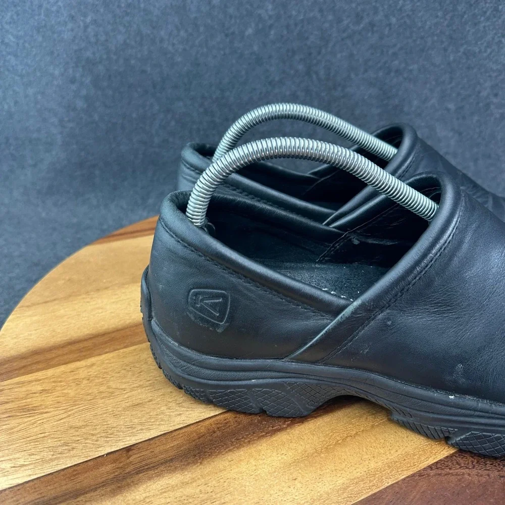 KEEN Utility Work Shoes PTC Slip-On II Men's Size 9 Black Water Oil Resistant